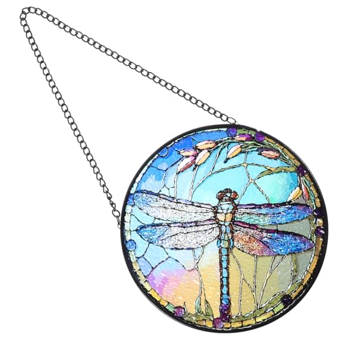 FUNOMOCYA Bunte Libelle Fensterhängedekoration Großer Wandbehang für Charmante Raumgestaltung als zur Einweihung für Gartenpartys von FUNOMOCYA