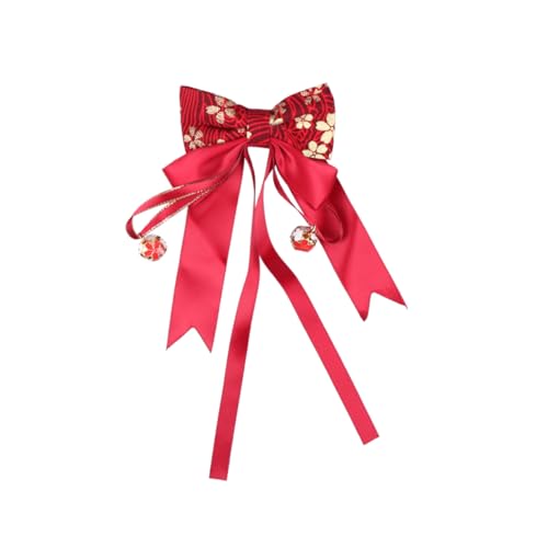 FUNOMOCYA Chinesische Haarschleife mit Schleifen Design Traditioneller Haarschmuck für Mädchen Festliche Haarspange im Chinesischen Stil Einfach Anzubringen für Neujahrsfeiern und Geschenke von FUNOMOCYA