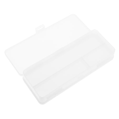 FUNOMOCYA Doppelter Bleistiftkasten aus Kunststoff für Erwachsene Große Kapazität Transparenter Mattierter Organizer mit Zwei Fächern und Schnappbarem Deckel für Schule und Bürobedarf von FUNOMOCYA