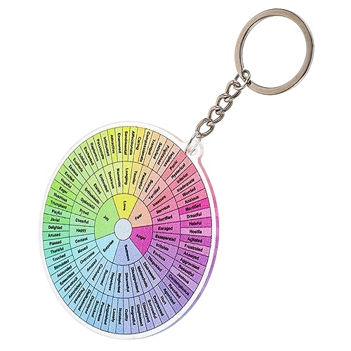 FUNOMOCYA Emotionen Rad Schlüsselanhänger und Aluminiumlegierung Kreatives Dekorationszubehör für Schlüsselbund und Taschen Einzigartiges für Besondere Anlässe von FUNOMOCYA