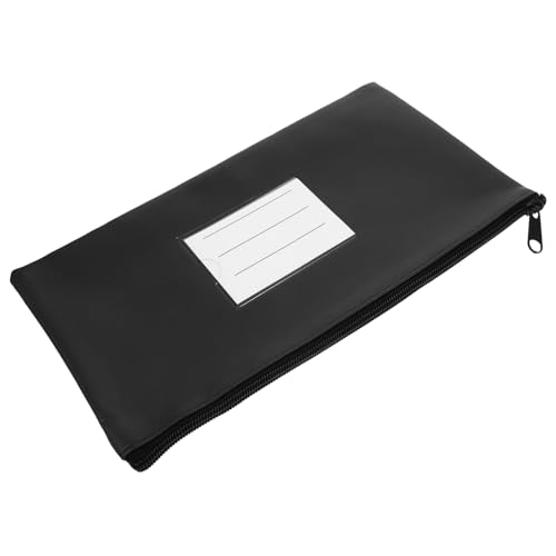 FUNOMOCYA Große Geldtasche aus Pu Leder mit Reißverschluss Aluminiumlegierung Vielseitiger Geldbeutel für Bargeld Karten und Dokumente Robust Leicht Tragbar Geeignet für Reisen und Alltag von FUNOMOCYA