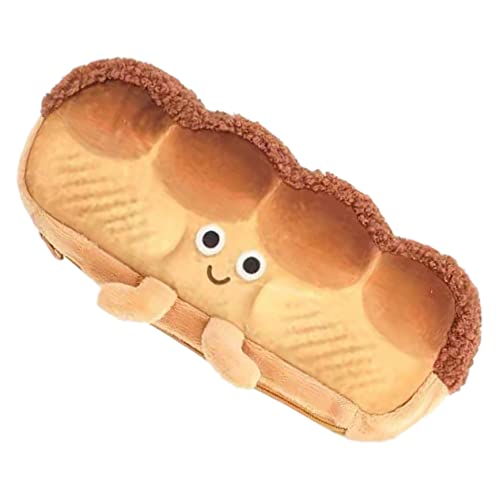 FUNOMOCYA Pencil Case Für Junge Mädchen Cartoon Brot Design Große Kapazität Multifunktionale Stifttasche Für Schüler Süßes Und Schreibwaren-Organizer Für Schule Und Alltag von FUNOMOCYA
