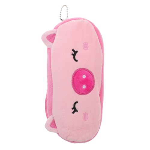 FUNOMOCYA Großes Federmäppchen Plüsch Cartoon Federtasche mit Reißverschluss Weiche Vielseitige Schreibwaren Make up Organizer für Schule Büro Großzügiger Stauraum Niedliches Tierdesign von FUNOMOCYA