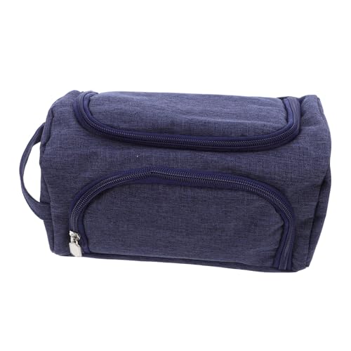 FUNOMOCYA Großes Federmäppchen mit Fächern Multifunktionale Mehrfachaufteilung Reißfest Geräumig für Schule Büro Reise Geeignet für Männer Frauen Jungen Mädchen Navyblau von FUNOMOCYA