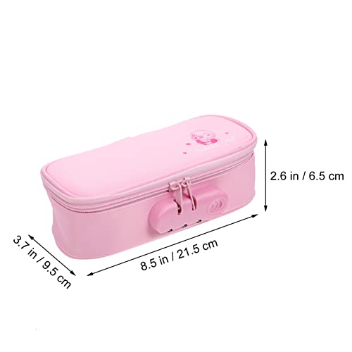 FUNOMOCYA Großes Oxford Federmäppchen mit Zahlenschloss Tragbarem Griff Große Kapazität Stifttasche für Schüler Organizer für Schreibwaren Robuste Langlebige Aufbewahrungstasche von FUNOMOCYA