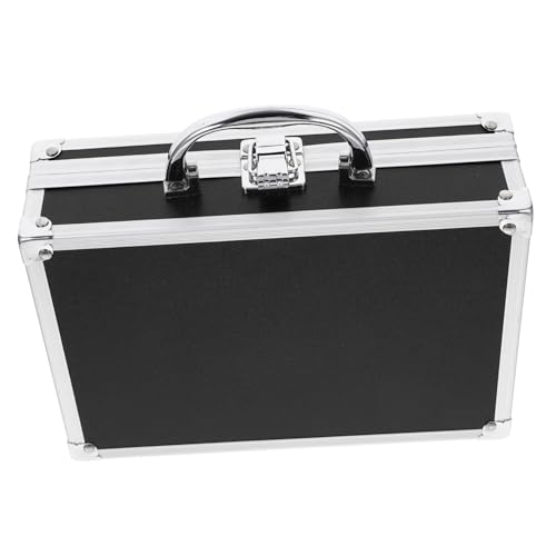 FUNOMOCYA Aluminium Werkzeugkoffer Tragbarer Aufbewahrungskoffer Multifunktionaler Werkzeugkasten Verschluss Utensilienkoffer von FUNOMOCYA