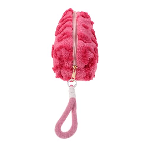 FUNOMOCYA Liebesstifttasche Kosmetiktasche Kawaii-briefpapier-bleistifttasche Schullieferungen Bleistiftkoffer Beutel Für Mädchen Kinderstiftfall Kawaii Beutel Mädchen Tasche Rosig Sherpa von FUNOMOCYA