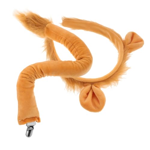 FUNOMOCYA Löwenkostüm Teilig mit Weichem Tierischem Haarreif und Abnehmbarem Wiederverwendbares Cosplay Zubehör für Karneval Fasching Motto und Kostümpartys von FUNOMOCYA