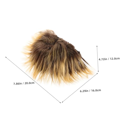 FUNOMOCYA Lustige Braune Stachelkopf Perücke für Karneval Festival Erwachsene Auffällige Kostüm Haarteil für Party Cosplay Zubehör Einzigartiges Design Vielseitig Kombinierbar von FUNOMOCYA