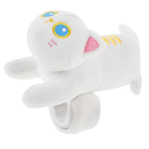 FUNOMOCYA Plüsch Katzen Schnapparmband mit Süßem Katzenmotiv Leichtes Kompaktes Slap Armband für Partydeko und Geschenk für Tier Dschungel mottopartys von FUNOMOCYA