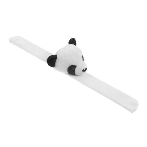 FUNOMOCYA Plüsch Panda Klatscharmband aus Flanell Weiches Kuschelarmband Strapazierfähiges Schnapparmband für Party deko Leichte Cartoon Armbänder für Erwachsene von FUNOMOCYA