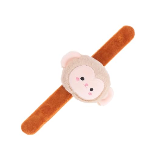 FUNOMOCYA Plüsch Schnapparmband Affe Armband Flauschig Kuschelig Tiermotiv Mitgebsel Kindergeburtstag Partyzubehör Jungen Mädchen von FUNOMOCYA