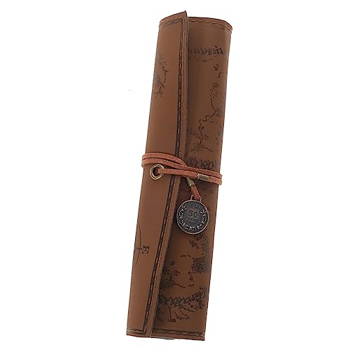 FUNOMOCYA Retro Leder Roll Up Federmäppchen Großes Tragbares Stiftetui mit Vintage Muster Schreibwaren Organizer Kosmetiktasche oder Reisegeldbeutel aus Robustem Leder Gefertigt FUNOMOCYA Retro Leder Roll Up Federmäppchen Großes Tragbares Stiftetui mit Vintage Muster Schreibwaren Organizer Kosmetiktasche oder Reisegeldbeutel aus Robustem Leder Gefertigt von FUNOMOCYA