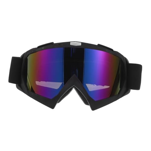 FUNOMOCYA Retro Motorradbrille Vintage Winddicht Staubschutz Schutzbrille für Männer Frauen Offroad und Motorradfahren mit Klarem Sichtfeld und Windblockierendem Design von FUNOMOCYA