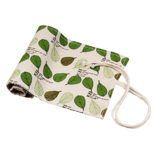 FUNOMOCYA Roll-up Federmäppchen Canvas Für Buntstifte Und Schreibwaren Praktischer Stift-Organizer Mit Fächern Für Schule Büro Und Leicht Und von FUNOMOCYA