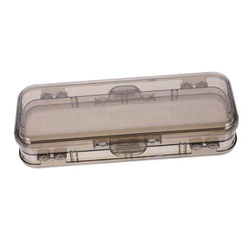 FUNOMOCYA Transparentes Federmäppchen Aus Kunststoff Bleistiftbox Mit Deckel Leichter Stifte Organizer Zur Aufbewahrung Von Stiften Und Bleistiften Tragbar Für Schüler Und Künstler von FUNOMOCYA