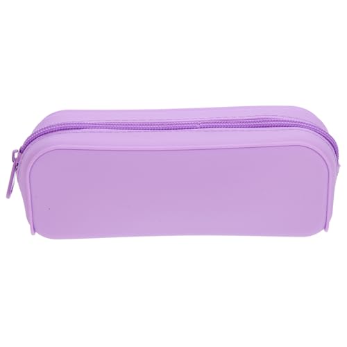 FUNOMOCYA Schülermäppchen aus Langlebigem Silikon Großes Fassungsvermögen Waschbar Reißfest Tragbar Niedliches Federmäppchen für Stifte und Make Up Pinsel Geeignet für Schule und Uni von FUNOMOCYA