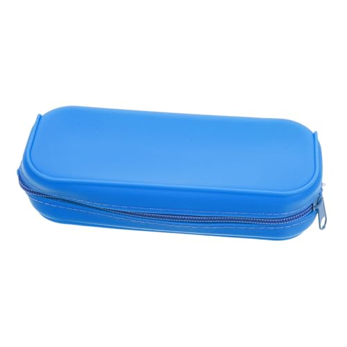 FUNOMOCYA Silikon Federmäppchen Ästhetisches Mäppchen Stiftetui Leichtes Pencil Case Mit Reißverschluss Für Schule Büro Makeup Pinsel Organizer Tragbare Stiftemappe von FUNOMOCYA