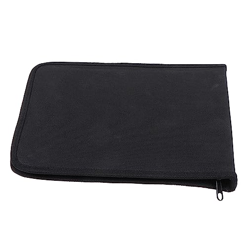 FUNOMOCYA Oxford Stoff Stiftetui Multifunktionale Schreibwaren Tasche 13 Fächer Schwarz Für Schule Und Büro Langlebig Und Platzsparend von FUNOMOCYA