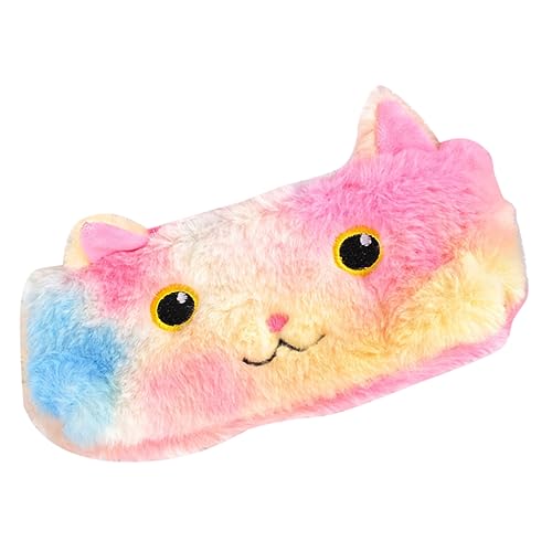 FUNOMOCYA Einhorn-briefpapierbeutel Flauschiges Federmäppchen Einhorn-bleistiftbeutel Federmäppchen Katze Einhorn-bleistifttasche Kawaii Dinge Mädchen Schreibwaren-Box Plüsch Hohe Kapazität von FUNOMOCYA