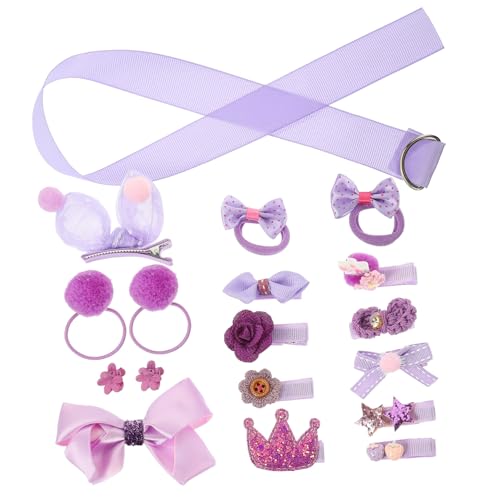 FUNOMOCYA Teiliges Haarschmuck Mädchen Süße Weiche Haargummis Haarklammern und Haarclips Modische Accessoires für Tägliche Frisuren und Besondere Anlässe von FUNOMOCYA