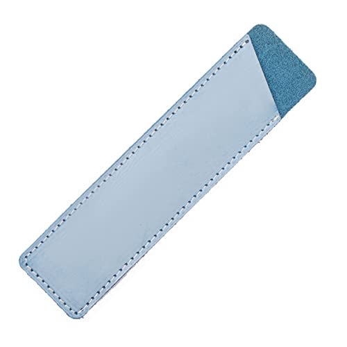 FUNOMOCYA Vintage Stiftetui Aus Echtem Leder Handgemachte Schützende Stift-Tasche Im Retro Stil Blau Für Schule Und Büro Als Zu Besonderen Anlässen von FUNOMOCYA
