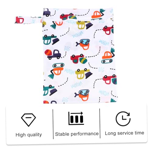 FUNOMOCYA Wasserdichte Windeltasche für Kinderwagen mit Multifunktionalem Feucht Trockenfach Kompakte Aufhängung Leicht und Vielseitig für Windeln Badebekleidung und Reisebedarf von FUNOMOCYA