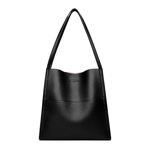 FUNSEED Damen-Handtasche, Reisetasche, Umhängetasche, modisch, PU, Crossbody-Tasche, Wochenendtasche, Schwarz von FUNSEED