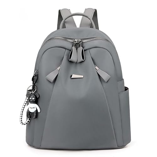 FUNSEED Kleiner Rucksack für Damen, tragbar, wasserdicht, Oxford-Stoff, mehrere Taschen, Rucksack für Reisen und den täglichen Gebrauch, GRAU, Small, modisch FUNSEED Kleiner Rucksack für Damen, tragbar, wasserdicht, Oxford-Stoff, mehrere Taschen, Rucksack für Reisen und den täglichen Gebrauch, GRAU, Small, modisch von FUNSEED
