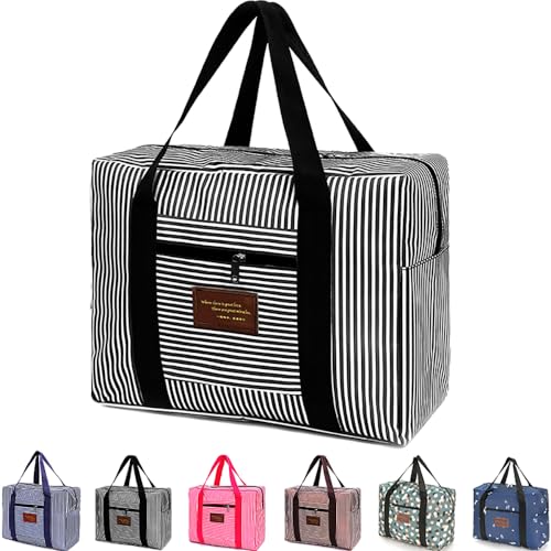 FUNSEED Reisetasche für Damen und Herren, 78 l, groß, wasserdicht, Handgepäcktasche, Schwarz, Small 21L, Leichtgewichtig von FUNSEED