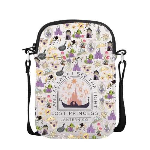 Cartoon-inspiriertes Geschenk Chamäleon Pascal Merch Märchen Prinzessin Geschenk Prinzessin Tangled Fans Crossbody Tasche, The Light Cb UK, 0 von FUNYSO