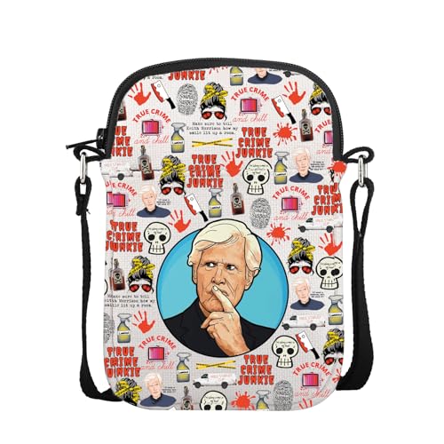 Crime Show Fans Merch True Crime Junkie Geschenk Serienmörder Kriminologe Geschenk TV-Show inspirierte Umhängetasche, Crime Junkie Cb UK, 0 von FUNYSO