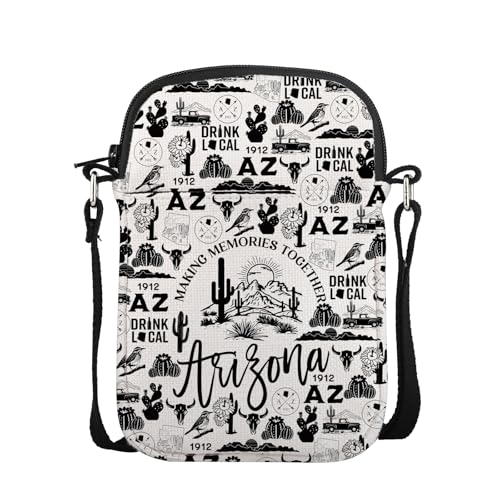 FUNYSO Arizona State Themed Travel Gift Arizona Lovers Gift Making Memories Together Arizona Crossbody Bag, Together Arizona Cb UK, 0 von FUNYSO