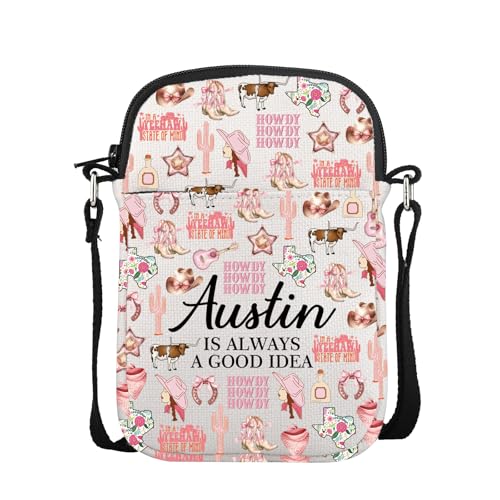 FUNYSO Austin Texas Trip Gift Austin Bachelorette Party Geschenk Austin Is Always A Good Idea Crossbody Bag, Austin is Always Cb UK, 0 von FUNYSO
