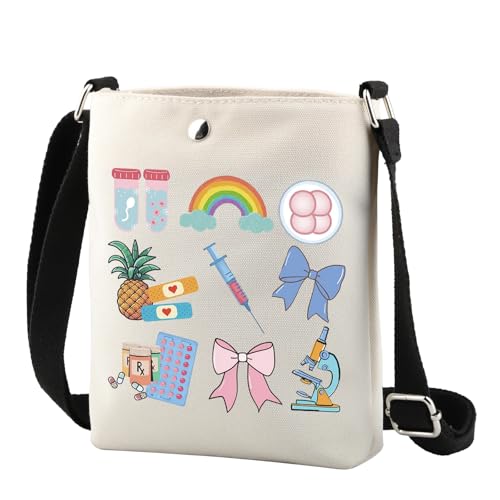 FUNYSO IVF Schwangerschafts-Umhängetasche, Embryo-Transfer-Umhängetasche, Unfruchtbarkeit, Geschenk für Frauen, Mutter, Rx Bow Cr UK, 0 von FUNYSO