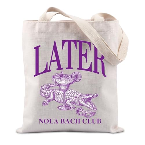 FUNYSO Later Nola Bach Club Geschenk Junggesellinnenabschied New Orleans Bachelorette Geschenk Brautjungfer New Orleans Bach Tragetasche, Später Nola UK, 0 von FUNYSO