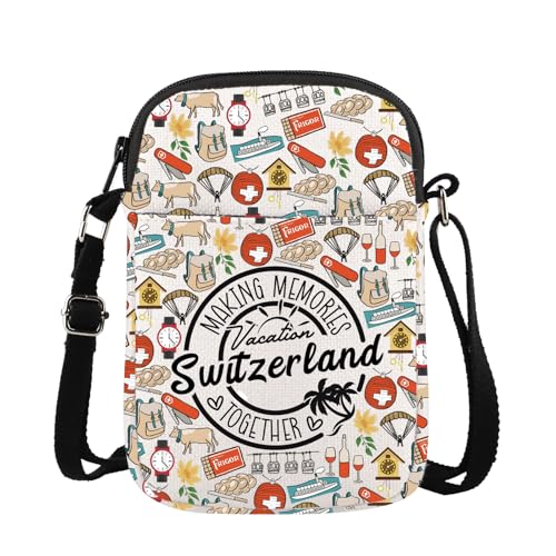 FUNYSO Making Memories Together Schweiz Urlaub Geschenk Sommer Urlaub Schweiz Reise Crossbody Bag, Switzerland Vacation Cb UK, 0 von FUNYSO