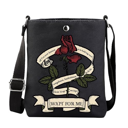 FUNYSO Musical Gift Theater Nerd Merch Musicals Lover Gift Wait for Me Crossbody Bag, All I've Ever UK, 0 von FUNYSO