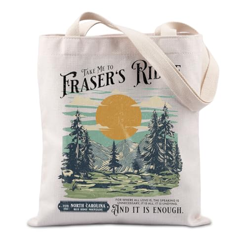 FUNYSO "Take Me To Fraser's Ridge Scotland TV Show Merch Dragonfly TV-Serie Lover Inspired Gift Scottish Tote Bag, It is Enough UK, 0 von FUNYSO