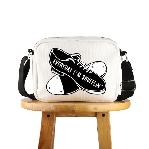 FUNYSO Tap Dance Geschenk Tänzerin Lehrer Geschenk Tap Tanzschuhe Geschenk Everyday I'm Shufflin' Crossbody Bag, I'm Shufflin' UK, 0 von FUNYSO