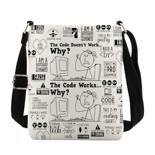 FUNYSO The Code Doesn't Work The Code Works Why Gift Computer Engineering Gift Crossbody Bag, The Code Cb UK, 0 FUNYSO The Code Doesn't Work The Code Works Why Gift Computer Engineering Gift Crossbody Bag, The Code Cb UK, 0 von FUNYSO