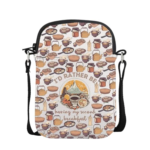 FUNYSO Umhängetasche mit Aufschrift "I'd Rather Be Having My Second Breakfast", von Filmen inspiriertes Merch Book Lovers Literaturgeschenk, Having My Second Cb UK, 0 von FUNYSO