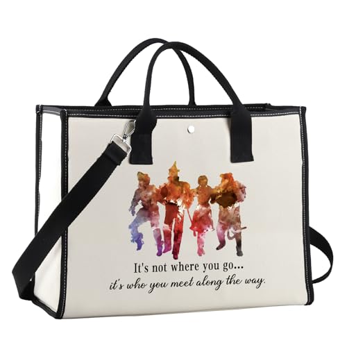 FUNYSO Wiederverwendbare Einkaufstasche, Motiv: Dorothy Rubin Lover, Geschenk "It's Not Where You Go But Who You Meet", It's Not Where Ltote UK, 0 von FUNYSO