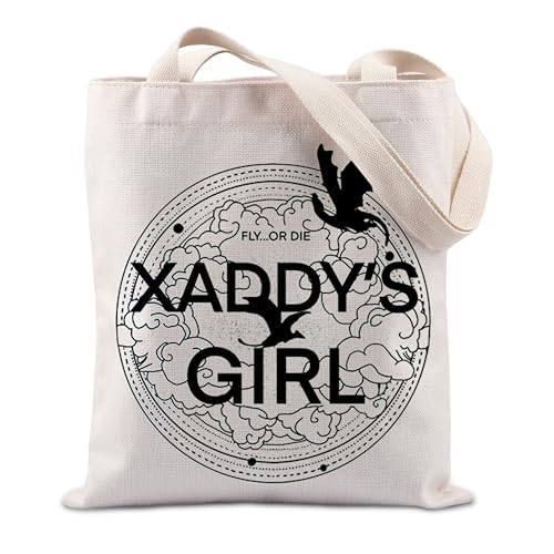 FUNYSO Xaddy's Girl Tote Bag Fantasy Novel Reader Gift Bookish Gift Reader Gift Reader Gift, Xaddys Mädchen Großbritannien, 28 inches von FUNYSO