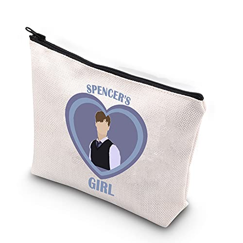 Kosmetiktasche mit Reißverschluss für Fans von Spencer's Girl, weiß, Spencers Girl UK, von FUNYSO