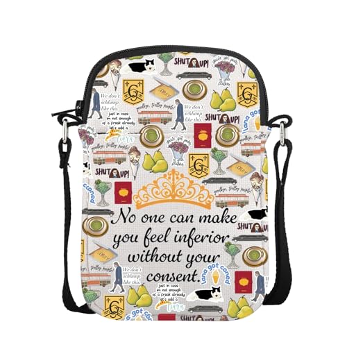 Prinzessinnen-Film-inspiriertes Geschenk für Prinzessinnen-Fans, Geschenk "No One Can Meke You Feel Inferrior Without Your Consent Crossbody", Feel Inferior Cb UK, 0 von FUNYSO