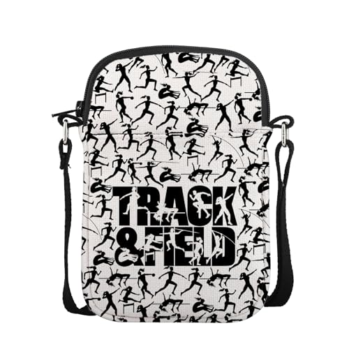 Track Field Shot Put Lover Gift Runner Athlete Gift Track and Field Crossbody Bag, Track Field Cb UK, 0 von FUNYSO