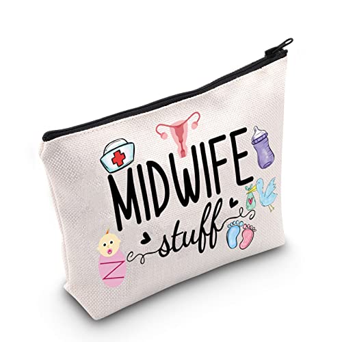 Trainee Hebamme Geschenk Zukunft Hebamme Geschenk Hebamme Stuff Kosmetiktasche Hebamme Dankeschön Geschenk, gebrochenes weiß, big, MIDWIFE STUFF UK von FUNYSO