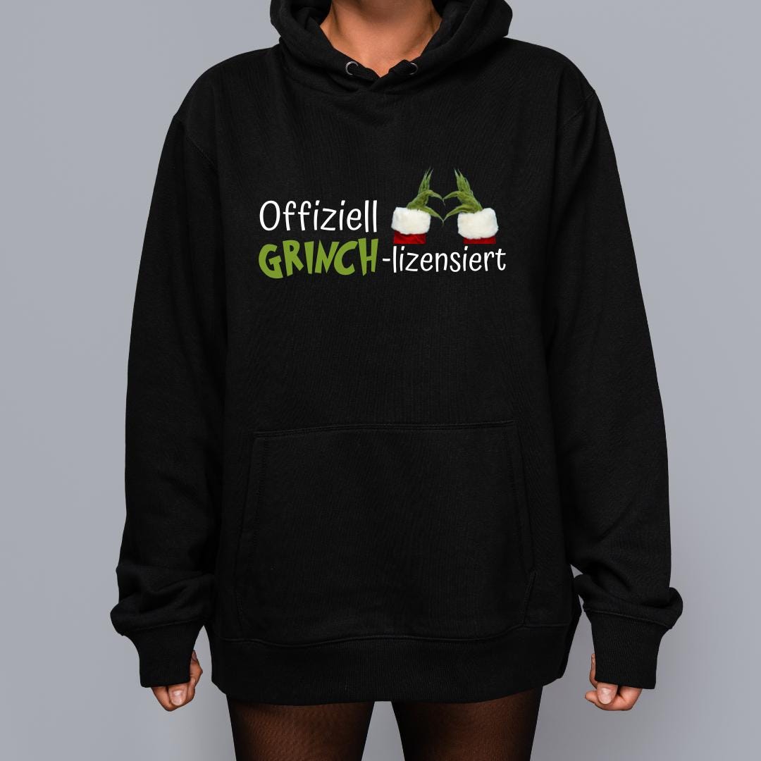Grinch-Lizensiert, Christmashoodie, Weihnachtpullover, Christmas, Hoodie, Weihnachtspulli, Casual, Weihnachtszeit, Weihnachtsmuffel von FUNtastiqueCreations