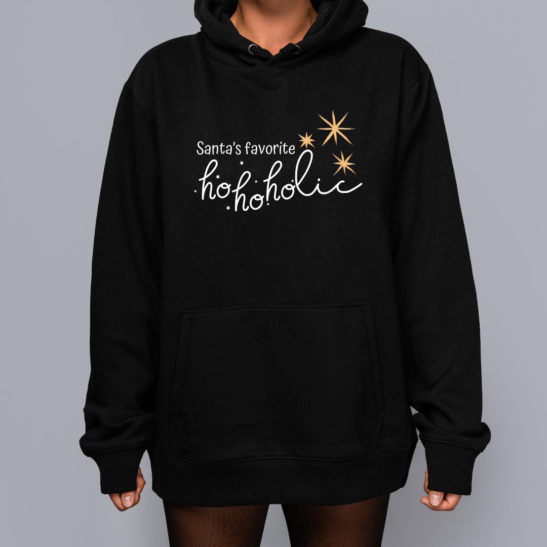 Santa's Favorite Ho-Ho-Holic, Christmashoodie, Weihnachtpullover, Christmas, Hoodie, Weihnachtspulli, Casual Wear, Weihnachtszeit von FUNtastiqueCreations